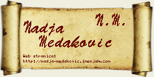 Nadja Medaković vizit kartica